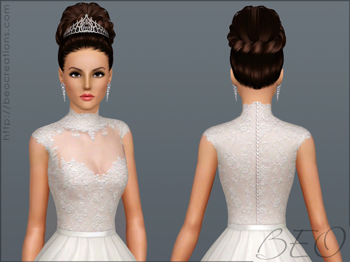 Wedding dress 27 for Sims 3 by BEO (1)